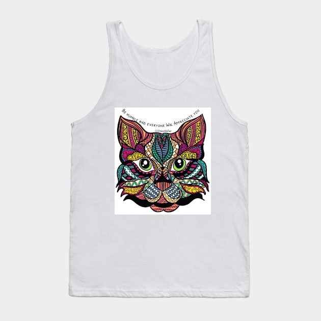 Cat quotes Tank Top by drawithzar0705